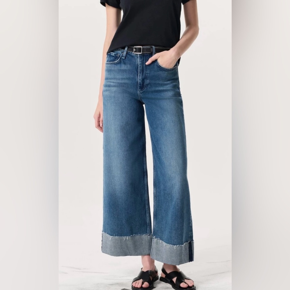 Sofie Ankle-Length Wide-Leg Jeans
Vintage Stretch Denim